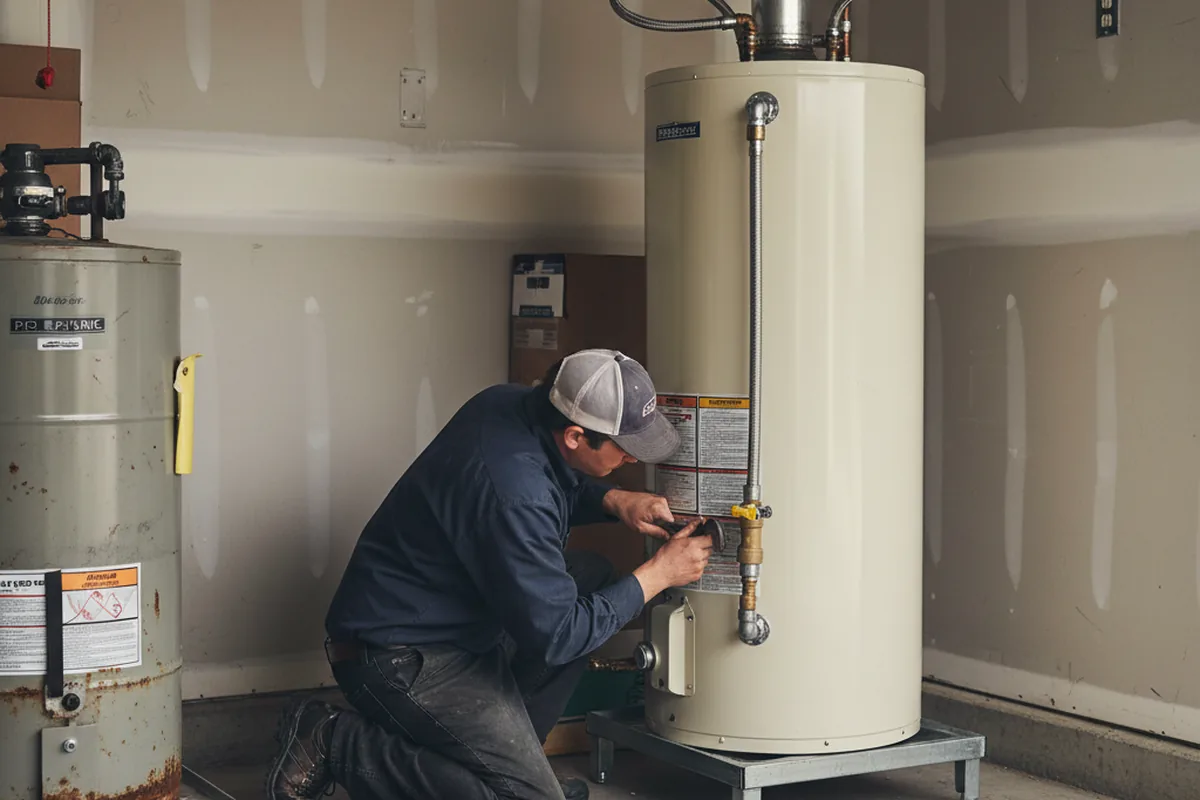 Water heater and shutoff valve replacement in Mcalester